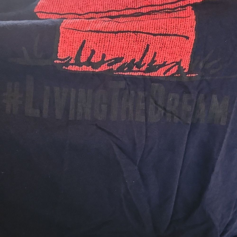Snoopy Peanuts Livin The Dream T-shirt 2X - Picture 6 of 7
